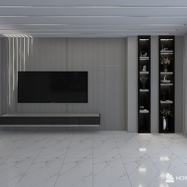 חיפוי קיר בסלון