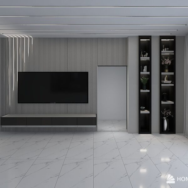 חיפוי קיר בסלון